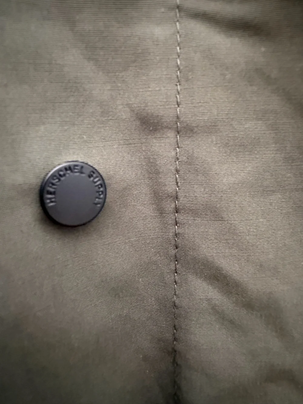 Herschel Supply Company Olive Trench Coat with Classic Collar - Picture 9 of 14